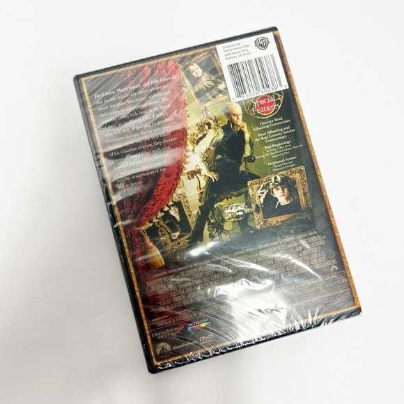 JIM CARREY LEMONEY SNICKET'S A SERIES OF UNFORTUNATE EVENTS DVD NEW STILL SEALED - Picture 2 of 3